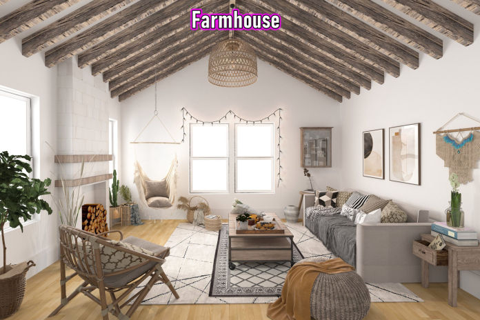 Farm House Virtual Staging Real Estate Example