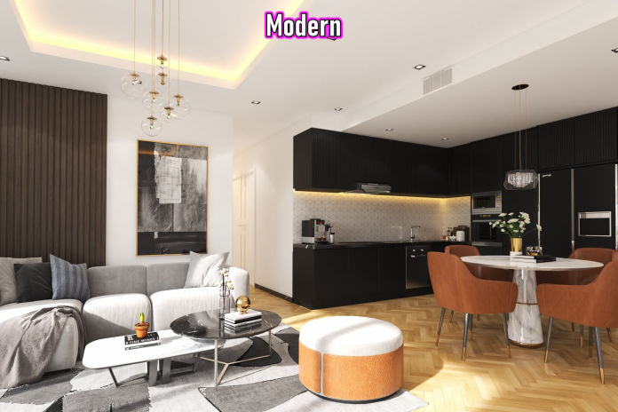 Modern Virtual Real Estate Staging Example